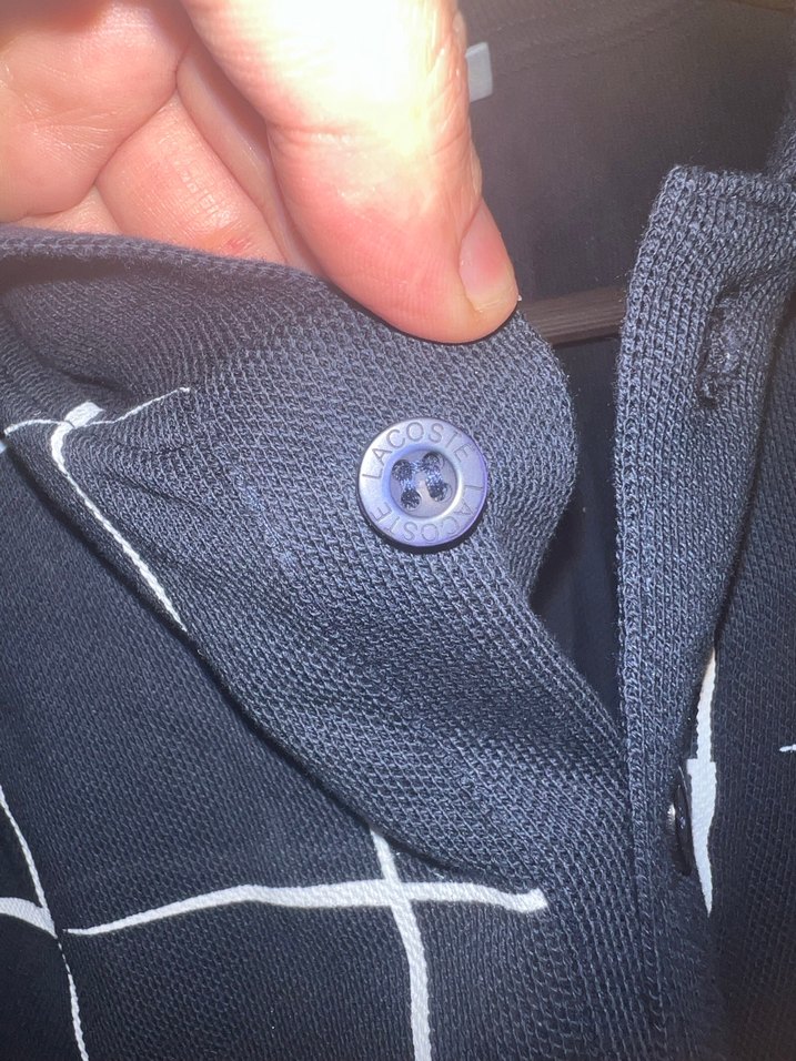 Orijinal Düğmeli Siyah Kareli Erkek Polo Tişört - Görsel 2