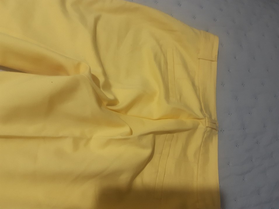 Kadın Sarı Midi Kumaş Pantolon - Görsel 2