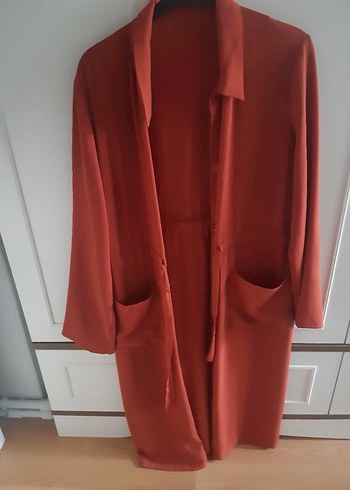 Düğmeli Uzun Kadın tunik - Görsel 3