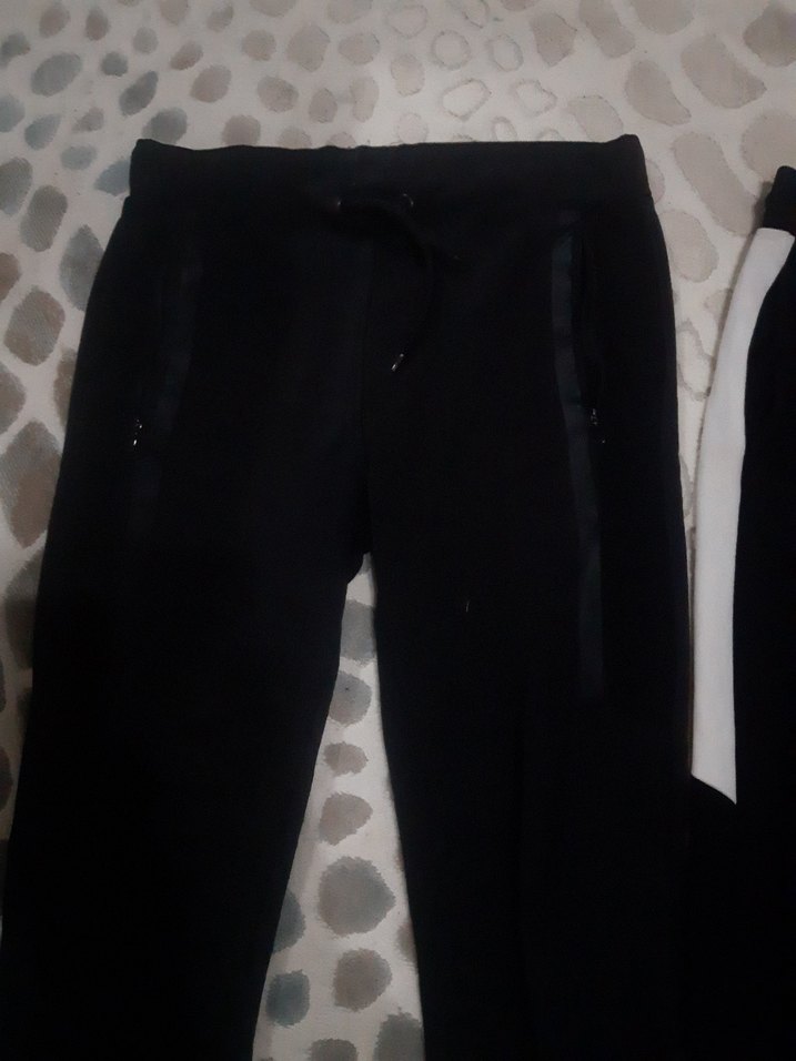 Erkek Siyah Dar Kesim Eşofman Altı - Görsel 5