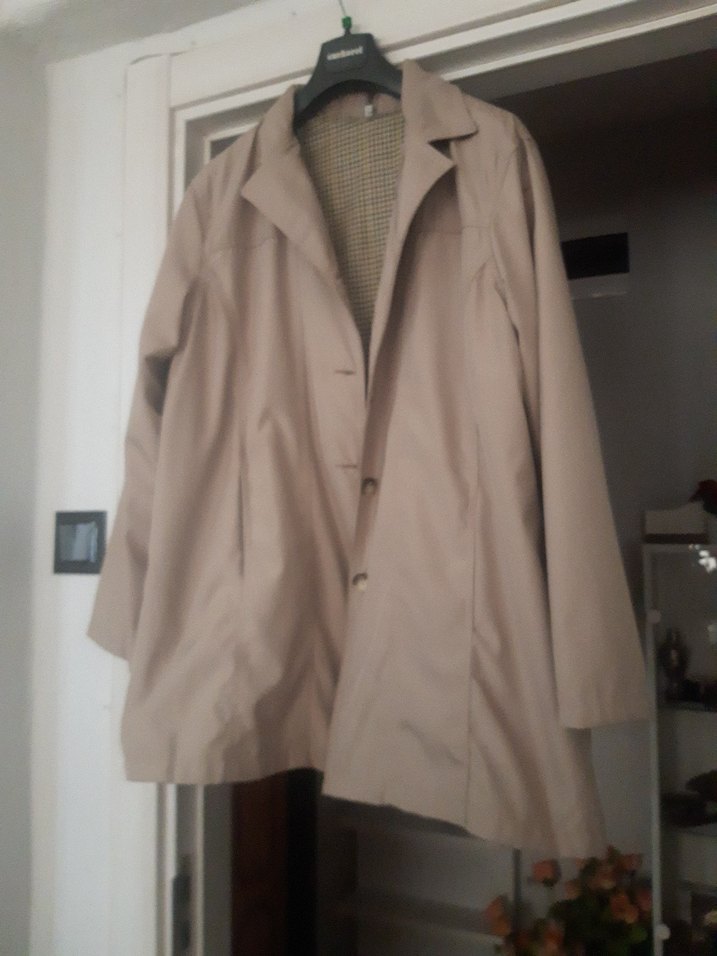 Bej Düğmeli bayan Ceket - Görsel 5