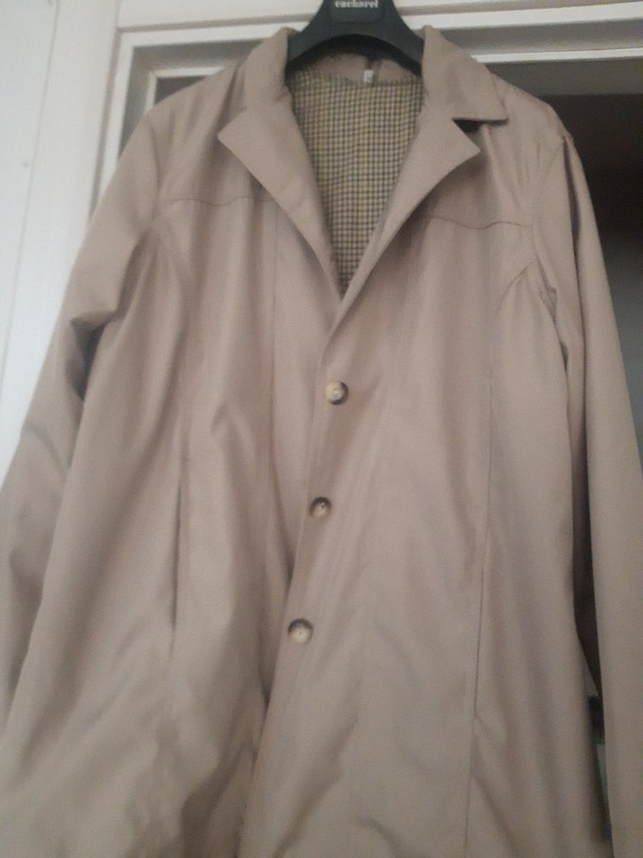 Bej Düğmeli bayan Ceket - Görsel 4