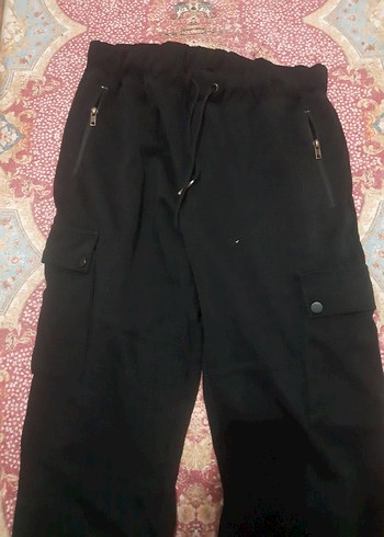 Siyah erkek Rahat Kesim penye  Pantolon - Görsel 2