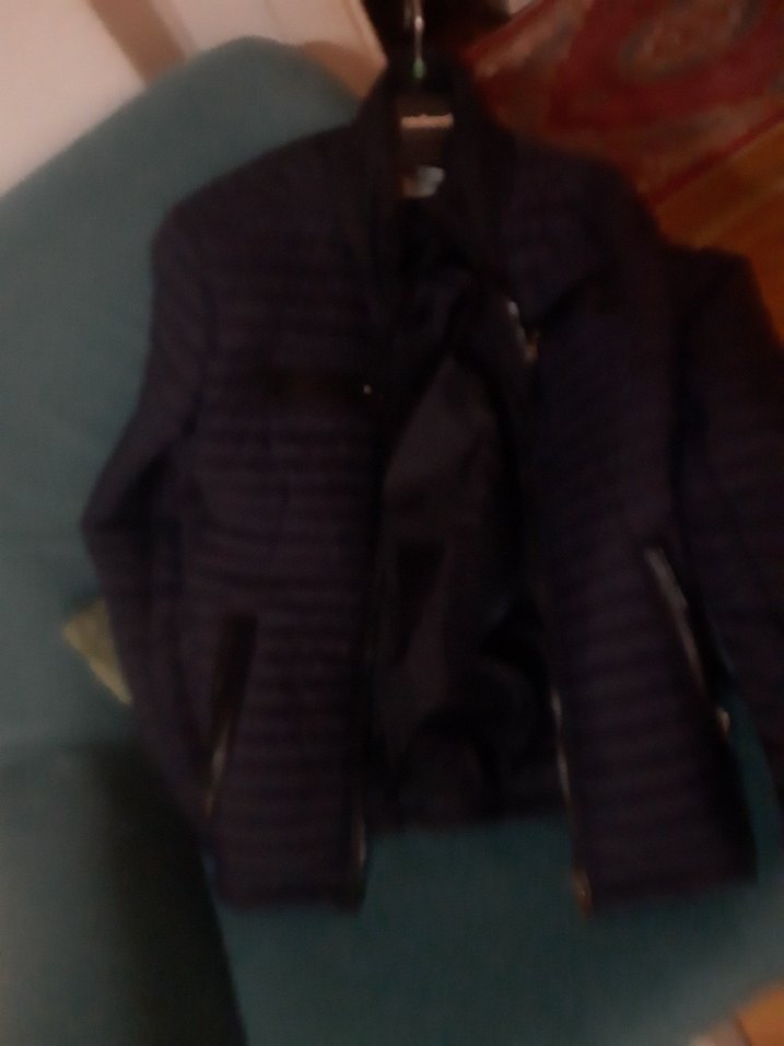 Fermuarlı Lacivert Biker Ceket - Görsel 3