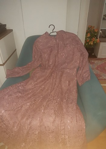 pudraVintage Uzun Abiye Elbise - Görsel 2