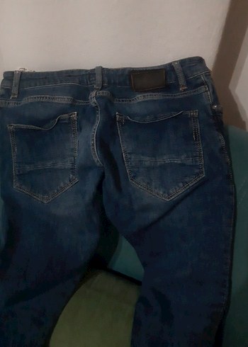 erkek Lacivert  kot pantolon - Görsel 2