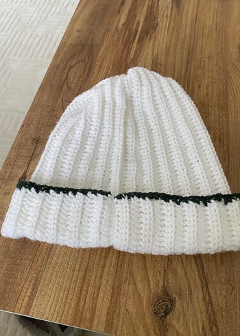 Kadın Beyaz Örgü Bere - Görsel 2