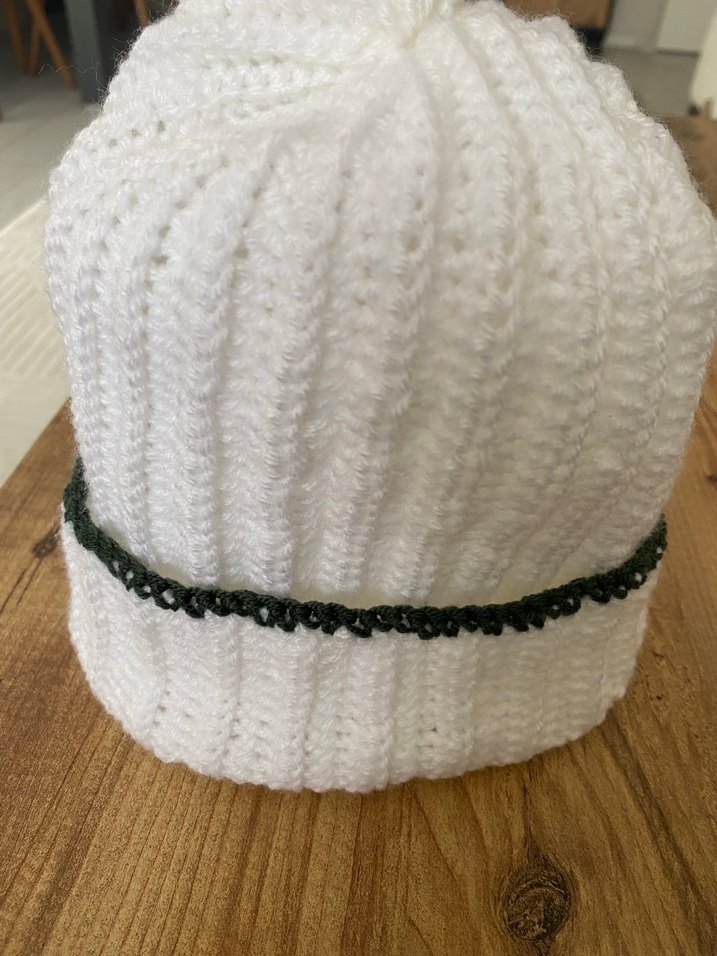 Kadın Beyaz Örgü Bere - Görsel 5