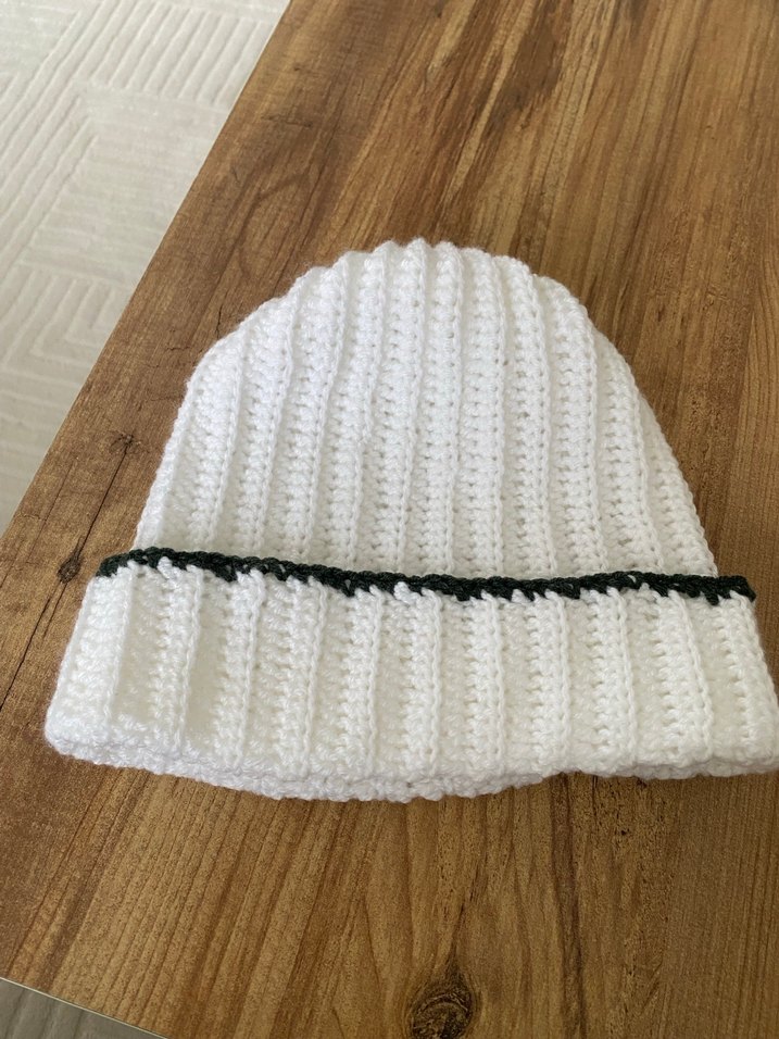 Kadın Beyaz Örgü Bere - Görsel 4