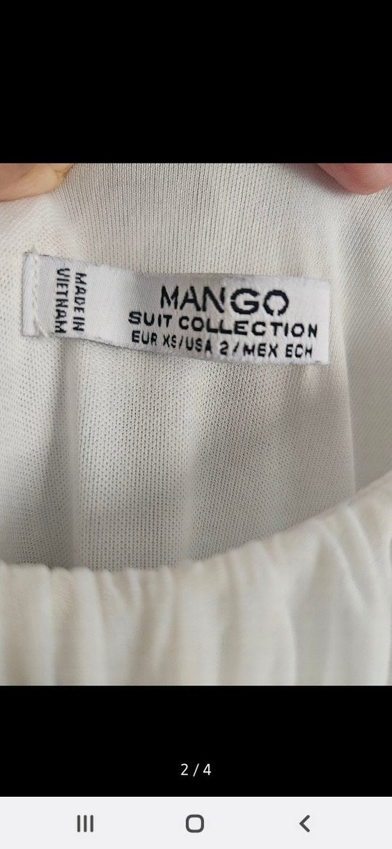 Mango Beyaz Uzun Abiye / Elbise - Görsel 2