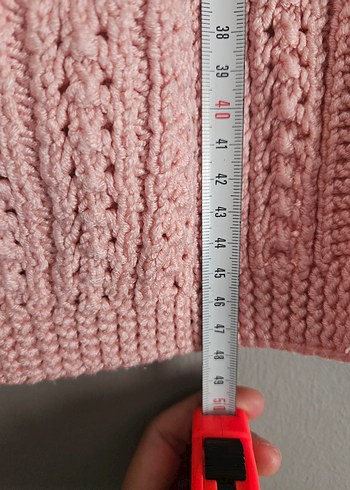 Kız Çocuk Pembe Örgü Hırka - Görsel 6