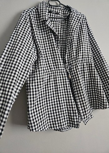 Önden Bağlamalı Ceket Gömlek - Görsel 5