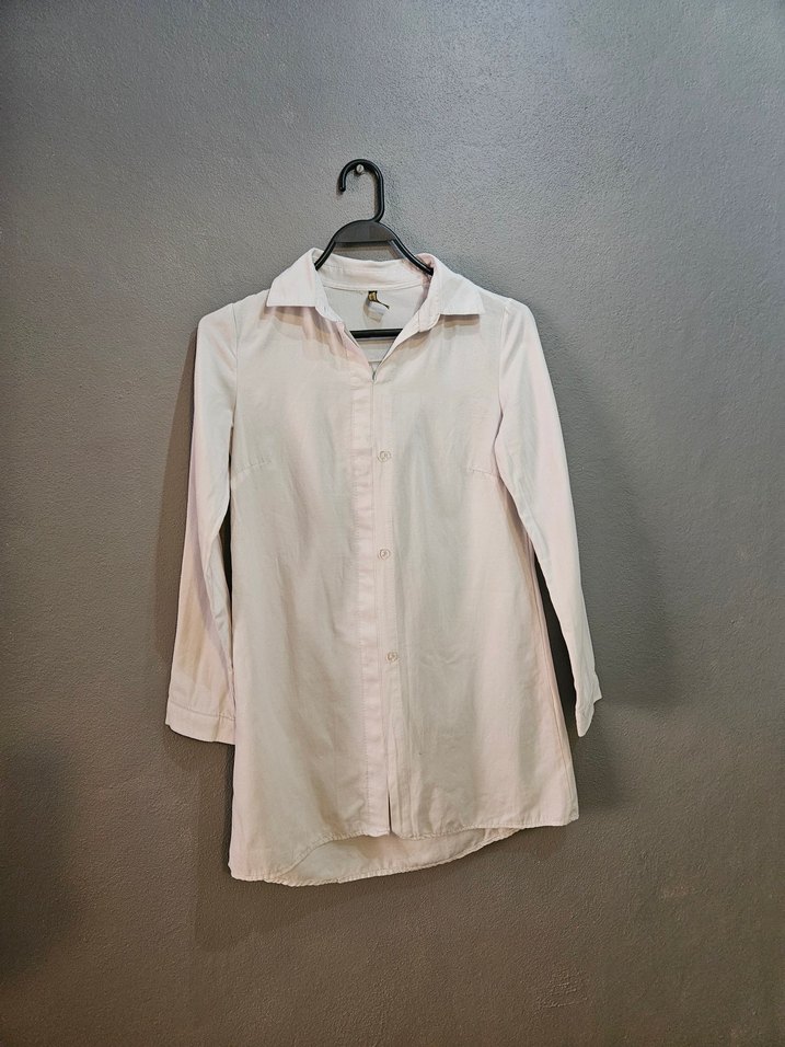 Beyaz Uzun Kollu Gömlek - Görsel 2