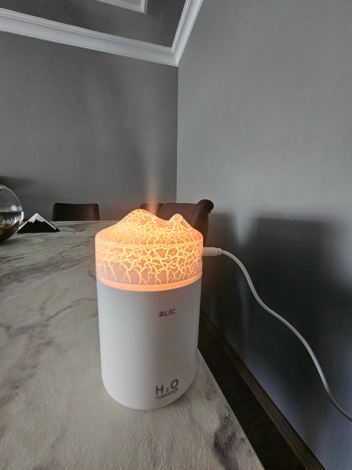 Volkan Desenli Beyaz Hava Temizleyici ve Nemlendirici - Görsel 3