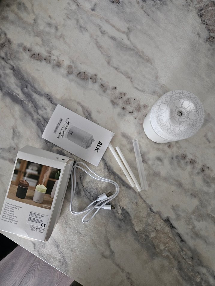 Volkan Desenli Beyaz Hava Temizleyici ve Nemlendirici - Görsel 2