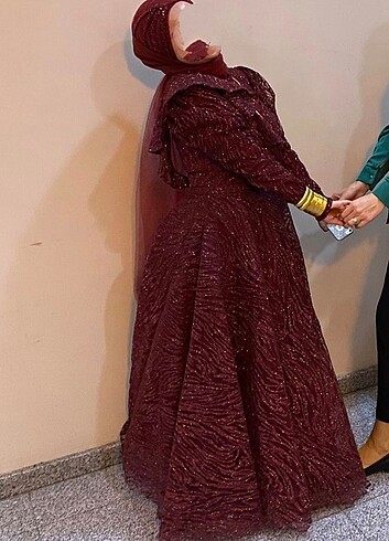 Abiye Tesettür Kabarık Abiye