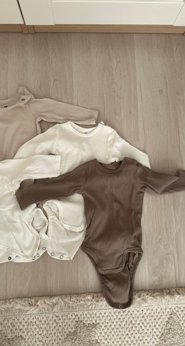 Bebek Uzun Kollu Pamuklu body zıbın - Görsel 4