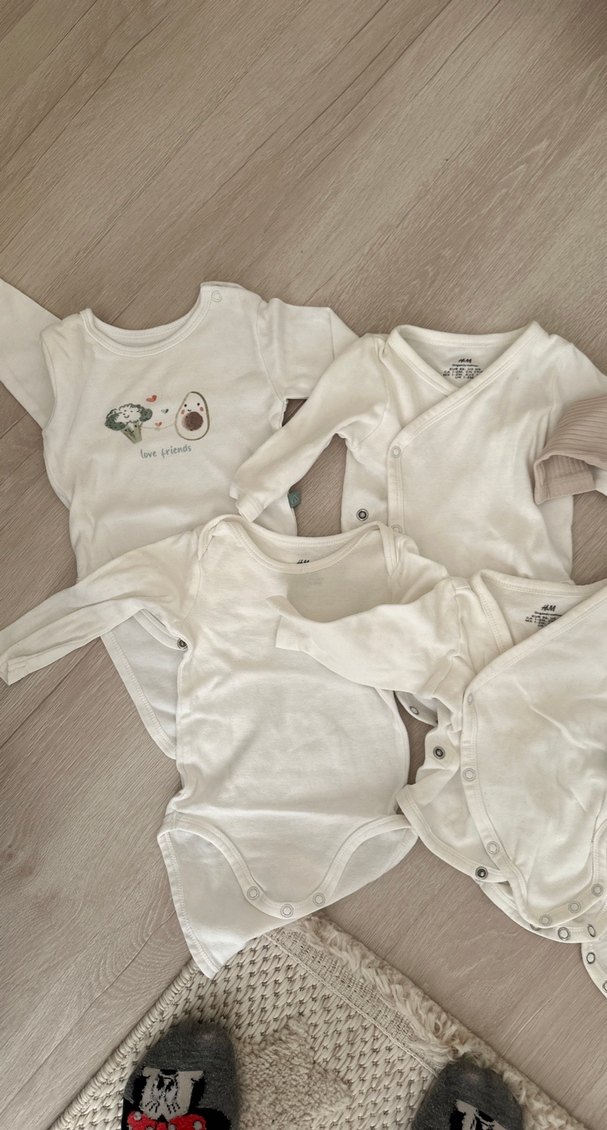 Bebek Uzun Kollu Pamuklu body zıbın - Görsel 2