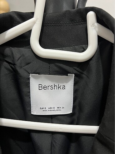 s Beden siyah Renk Bershka Oversize Siyah Blazer Ceket