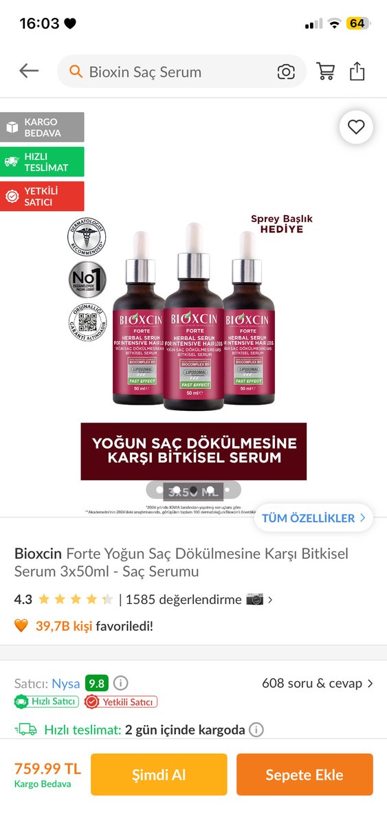 #BIQXCIN saç serumu - Görsel 4