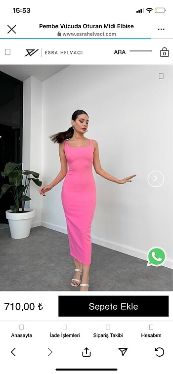 #pembe elbise