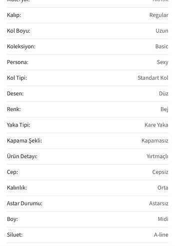Happiness Bej Triko Uzun Kollu Kadın Elbise