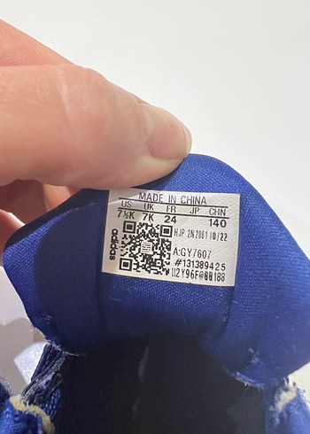 24 Beden Koyu Mavi Erkek Çocuk Spor Ayakkabı Velcro