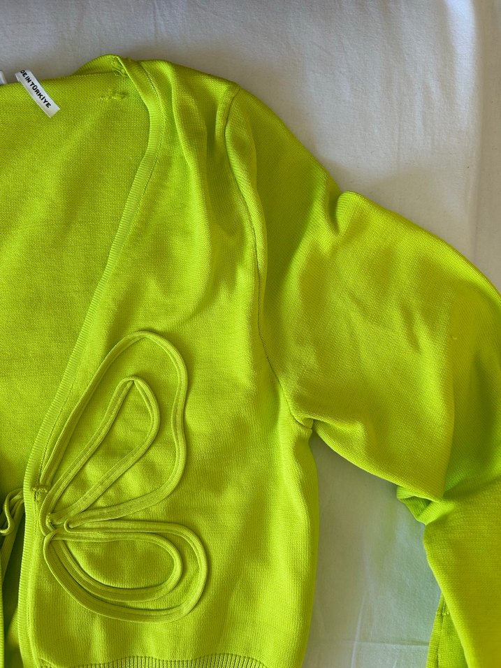 Nakışlı Koton Hırka - Görsel 3