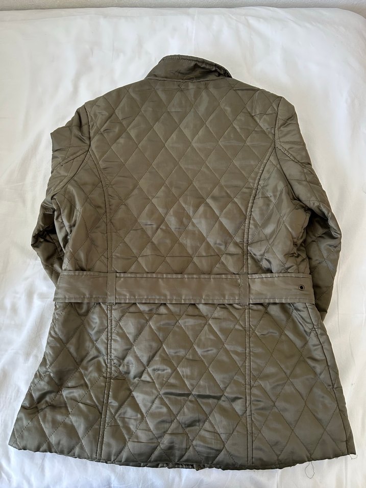 Kemerli Haki Midi Kadın Ceket - Görsel 3