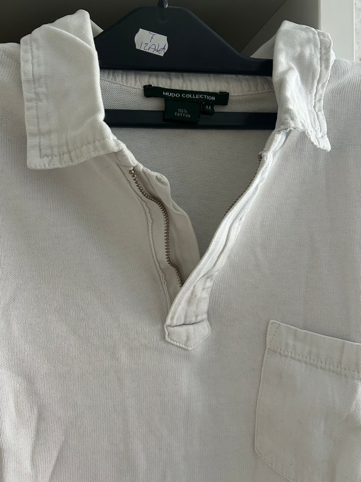 Uzun Kollu Beyaz Sweat - Görsel 2