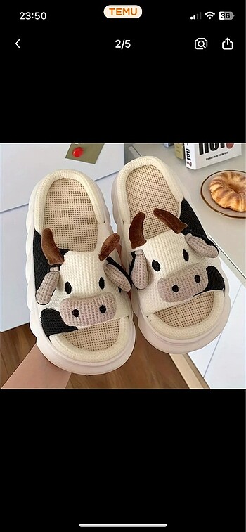 Crocs Tatlı inekli terlik