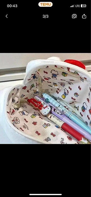 H&M Hello kitty kalemlik