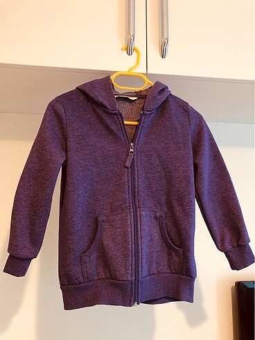 LC Waikiki Girls 6-7 Yaş Kapşonlu Kız Çocuk Sweatshirt Fermuarlı