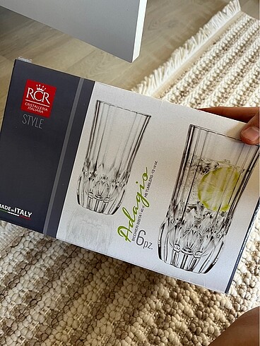 Rcr Adagio 6'lı Meşrubat Bardağı Takımı Şeffaf