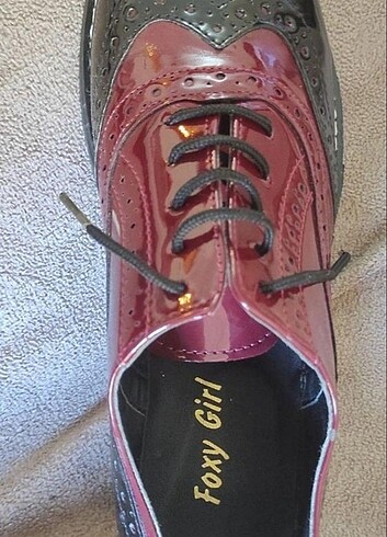 40 Beden foxy girl siyah/bordo ayakkabı