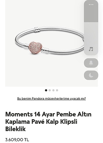 Pandora kalıplı bileklik