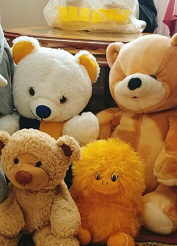 5 adet peluş oyuncaklar