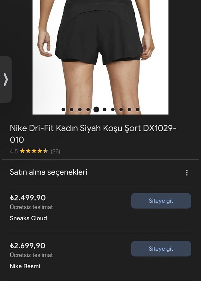 Nike şort - Görsel 4