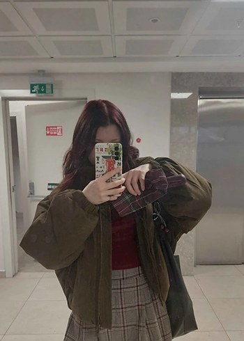 Pull bear hiç giyilmemiş kahverengi mont s beden - Görsel 5