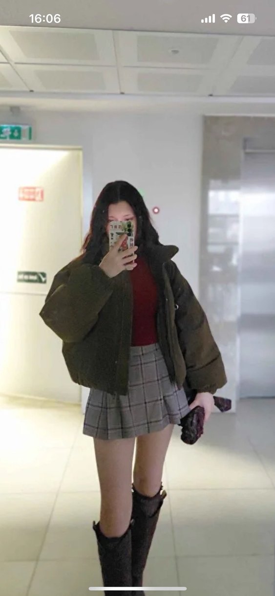 Pull bear hiç giyilmemiş kahverengi mont s beden - Görsel 4