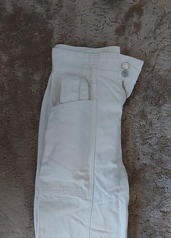 Beyaz Kot Pantolon 24/34