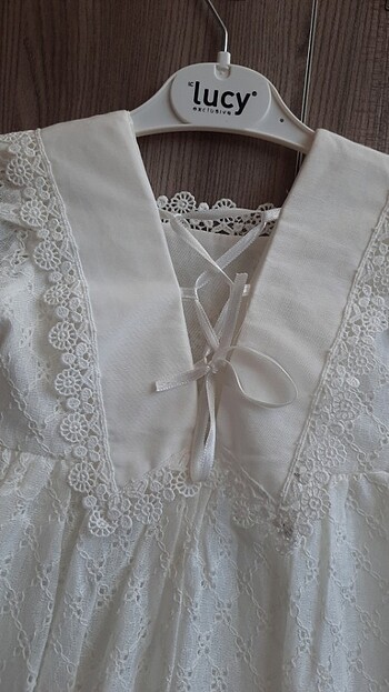 18-24 Ay Beden beyaz Renk Elbise