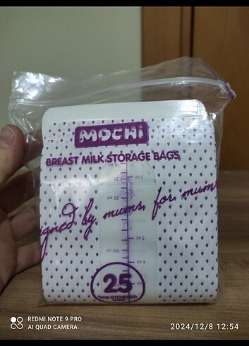  Beden Mochi süt saklama torbası 
