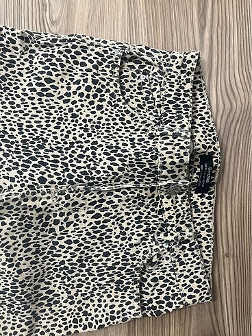 36 Beden Leoparlı pantolon