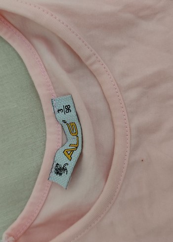 Kız Çocuk Pembe Unicorn Baskılı Elbise - Görsel 3