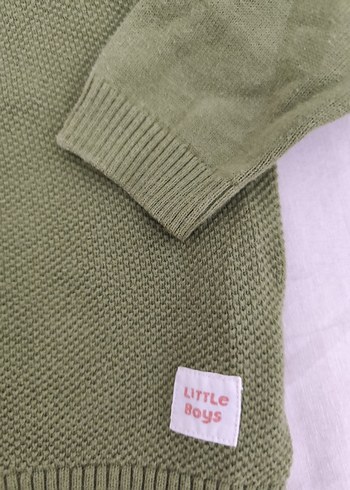 Erkek Çocuk Yeşil Triko Kazak - Görsel 2
