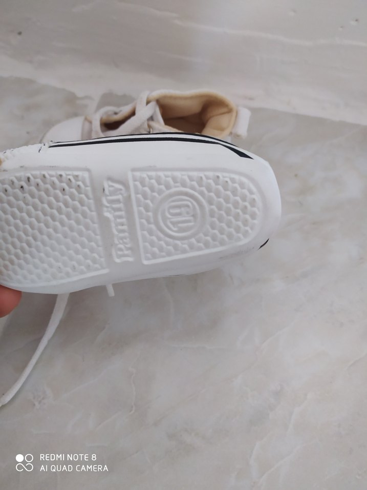 Erkek Bebek Beyaz İlk Adım Spor Ayakkabı - Görsel 4