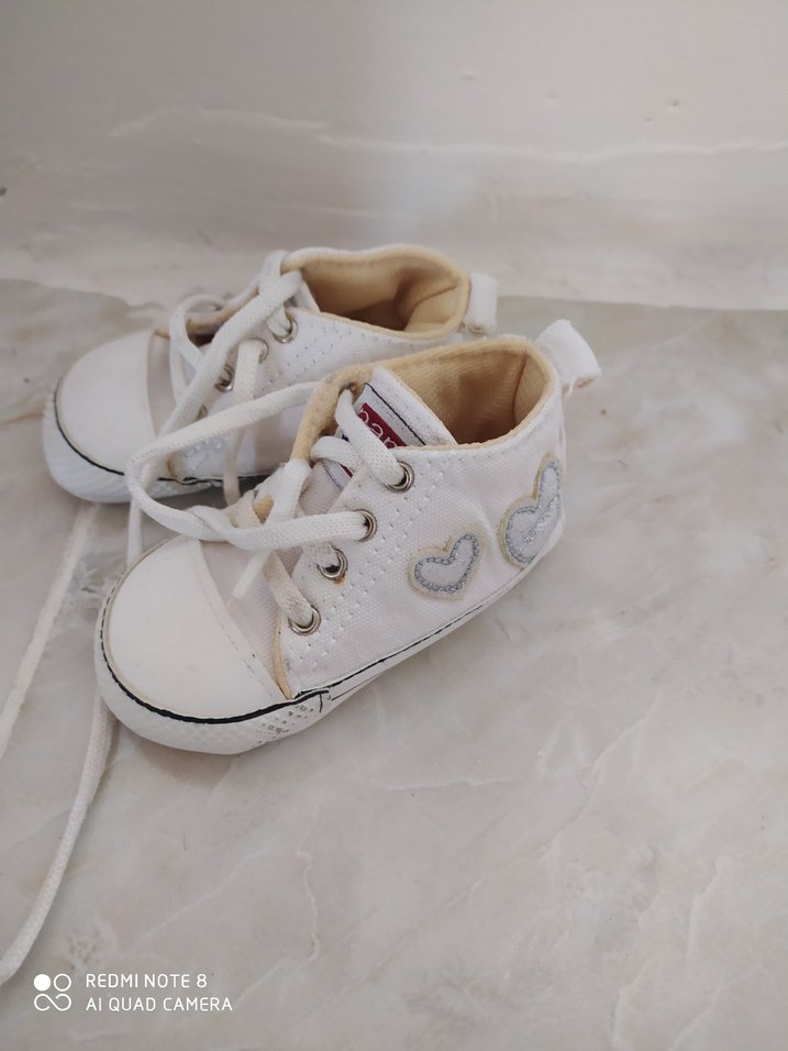 Erkek Bebek Beyaz İlk Adım Spor Ayakkabı - Görsel 2