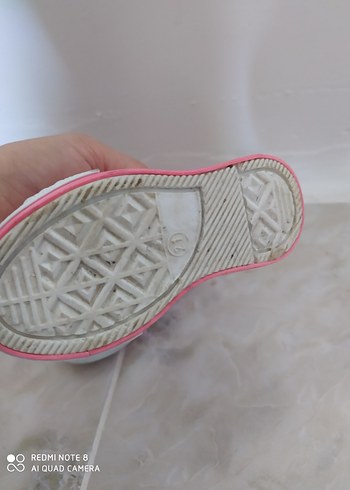 Kız Çocuk Pembe Cırt Cırtlı Spor Ayakkabı - Görsel 5