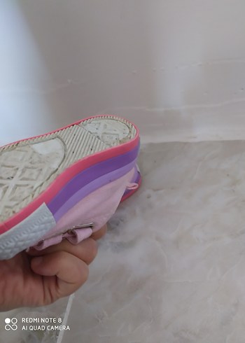 Kız Çocuk Pembe Cırt Cırtlı Spor Ayakkabı - Görsel 6